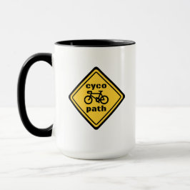Caneca Cycopath Funny Road Sign for Cycle Lover Hoodie