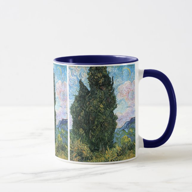 Caneca Cyprestes, Vincent van Gogh Fine Art (Direita)