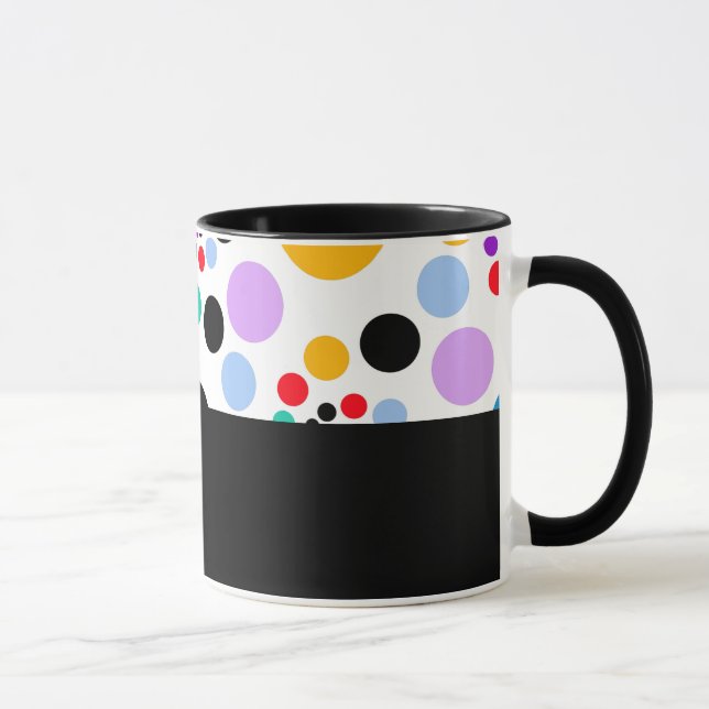 Caneca D01 - Tasse mit bunten Punkten (Direita)