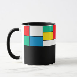 Caneca D03 - Tasse mit rechteckigen Farbfeldern