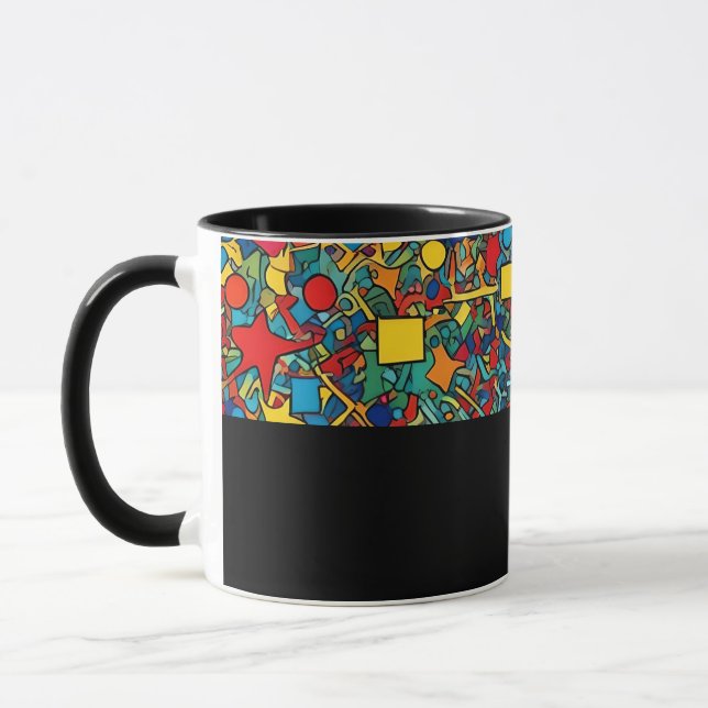 Caneca D05 - Tasse mit buntem Mosaik (Esquerda)