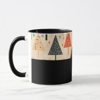 Caneca D11 - Tasse mit abstrakten Bäumen