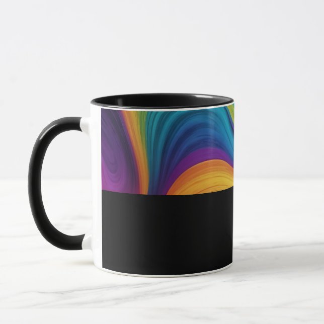 Caneca D12 - Tasse mit dunklen Wellen (Esquerda)