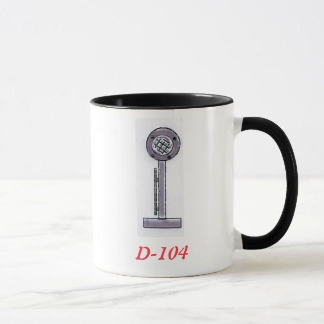 Caneca D-104 & copo de café do callsign (Direita)