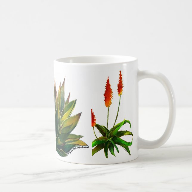 Caneca da agave e de café do aloés (Direita)