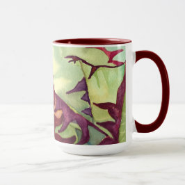 Caneca da aguarela da agave por Debra Lee Baldwin
