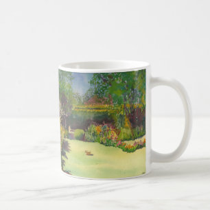 Caneca da aguarela do jardim II de Jane Austen