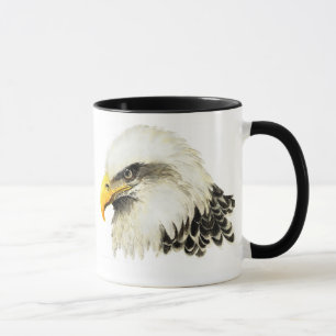Caneca da águia americana a personalizar
