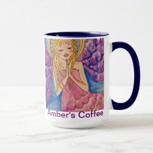 Caneca da angélica personalizada para o âmbar