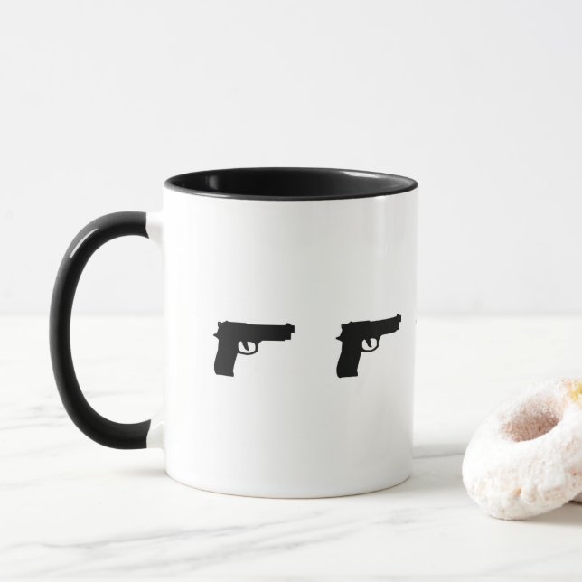 Caneca da arma do café (Com Donut)