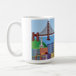 Caneca da arquitectura da cidade de San Francisco