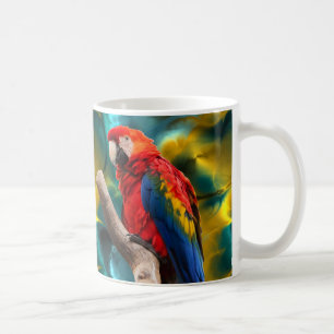 Caneca da arte 1 do papagaio