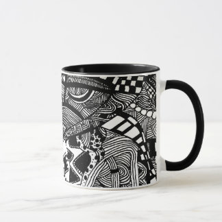 Caneca da arte do Doodle