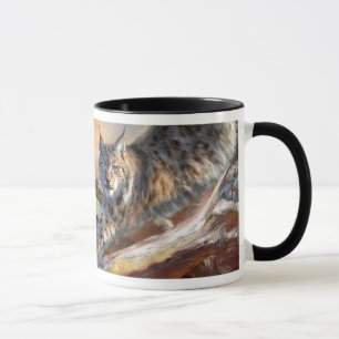 Caneca da arte do espírito do lince