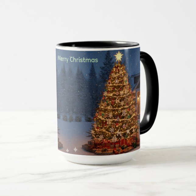 Caneca da Árvore de Natal (Frente Esquerda)