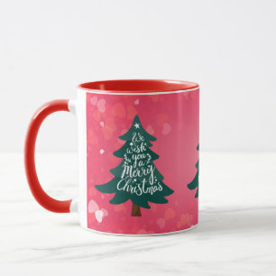 Caneca da Árvore de Natal Alegre