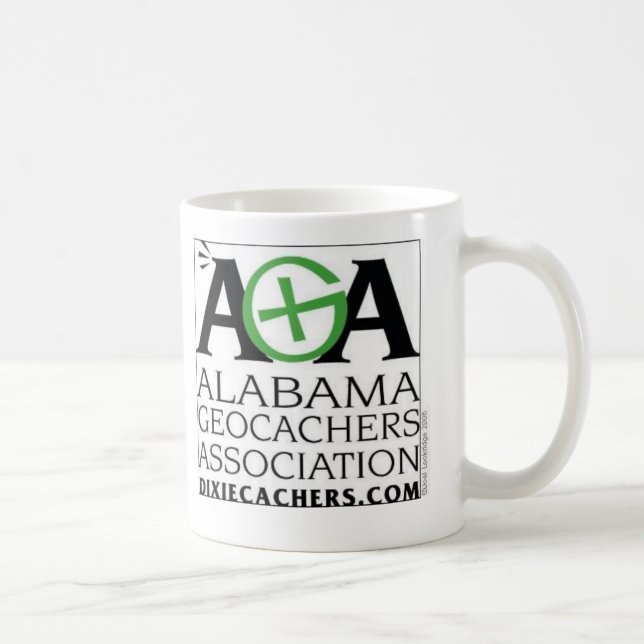 Caneca da associação de AGA Alabama Geocachers (Direita)