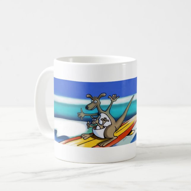 Caneca da Austrália surf (Frente Esquerda)