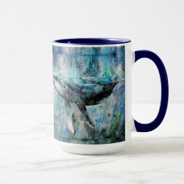 Caneca da baleia azul