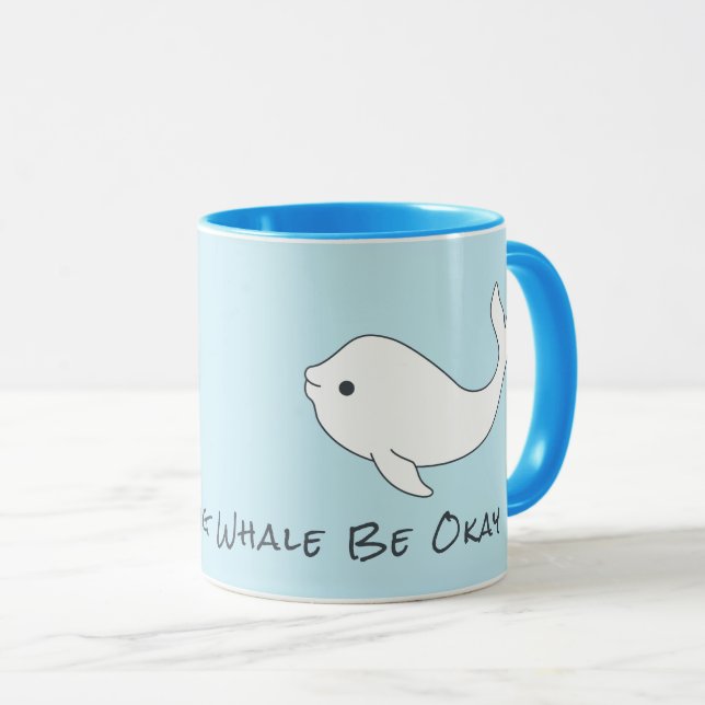Caneca da baleia da beluga (Frente Esquerda)