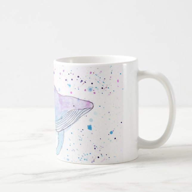 Caneca da baleia de Humpback da Aquarela (Direita)