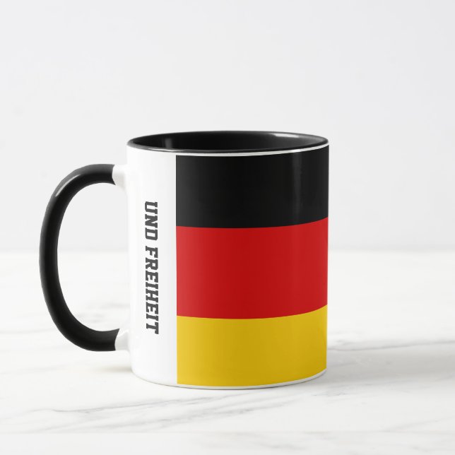 Caneca da Bandeira da Alemanha Unidade Justiça Lib (Esquerda)