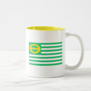 Caneca da bandeira da ecologia