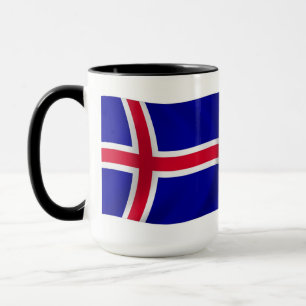 Caneca da Bandeira da Islândia