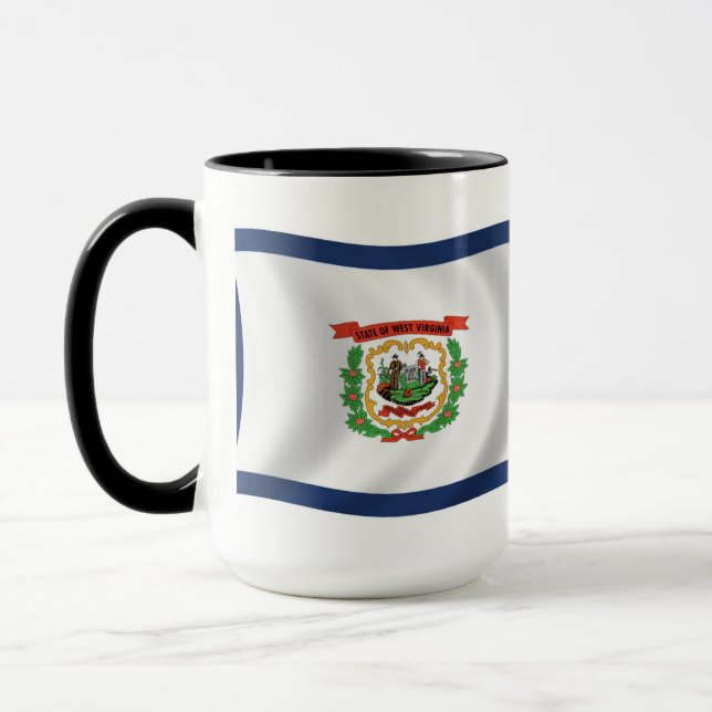 Caneca da Bandeira da Virgínia Ocidental (Esquerda)