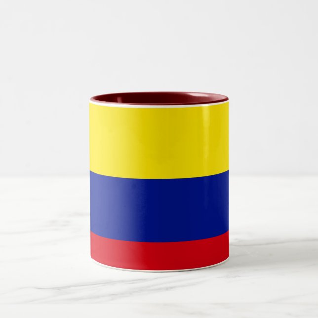Caneca da bandeira de Colômbia (Centro)