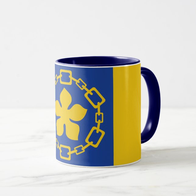 Caneca da Bandeira de Hamilton, Ontário (Frente Esquerda)