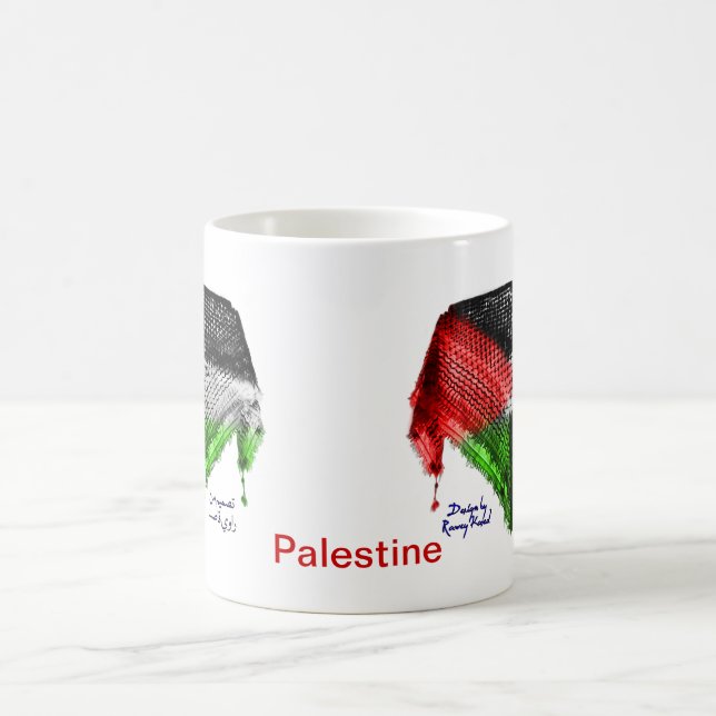 CANECA da bandeira de Hatta (Palestina), versão (Centro)