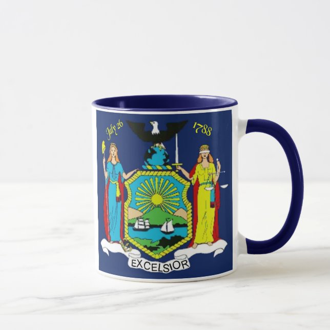 Caneca da bandeira de New York (Direita)
