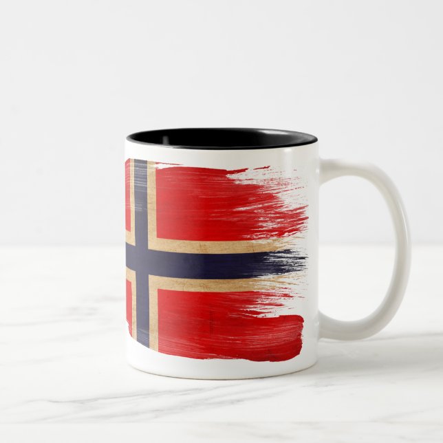 Caneca da bandeira de Noruega (Direita)