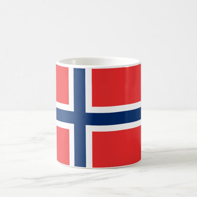 Caneca da bandeira de Noruega (Centro)