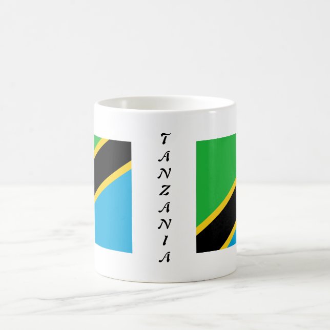 Caneca da bandeira de Tanzânia (Centro)