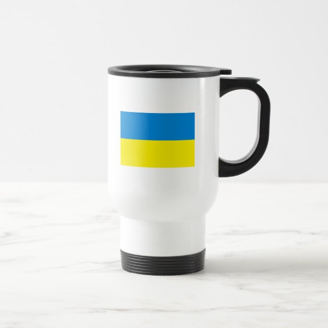 Caneca da bandeira de Ucrânia (Direita)
