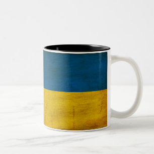 Caneca da bandeira de Ucrânia