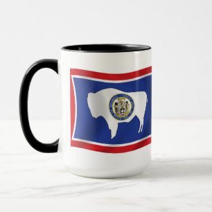 Caneca da Bandeira de Wyoming