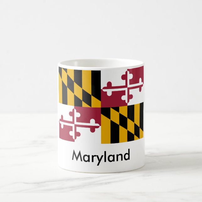 Caneca da bandeira do estado de Maryland (Centro)
