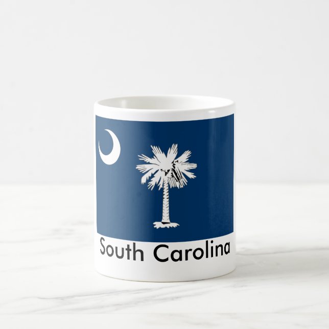 Caneca da bandeira do estado de South Carolina (Centro)