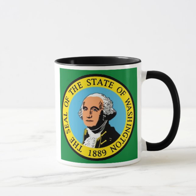 Caneca da bandeira do estado de Washington (Direita)