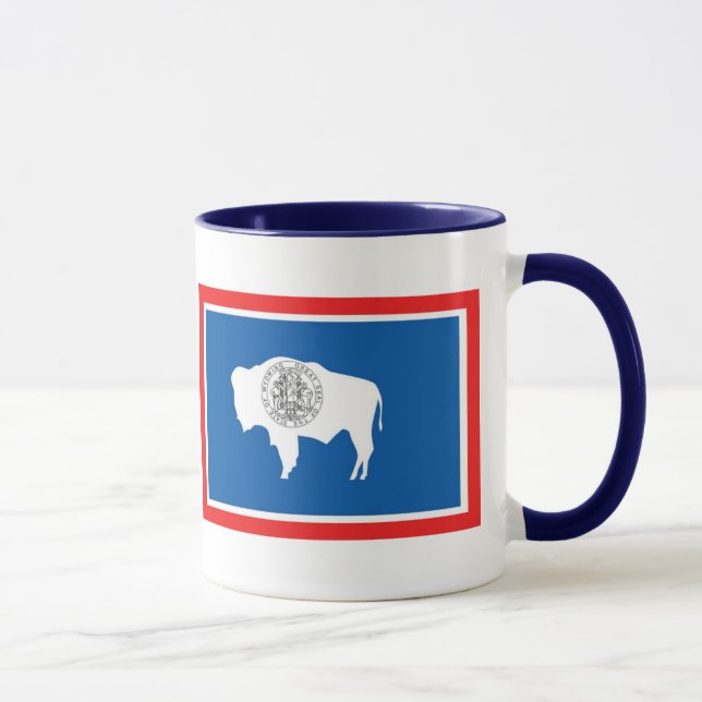 Caneca da bandeira do estado de Wyoming (Direita)