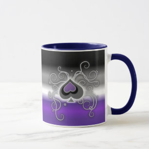 Caneca da bandeira do orgulho do logotipo da pá d