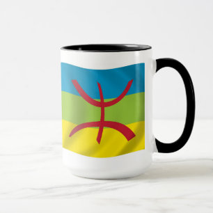 Caneca da Bandeira do Povo Berbere