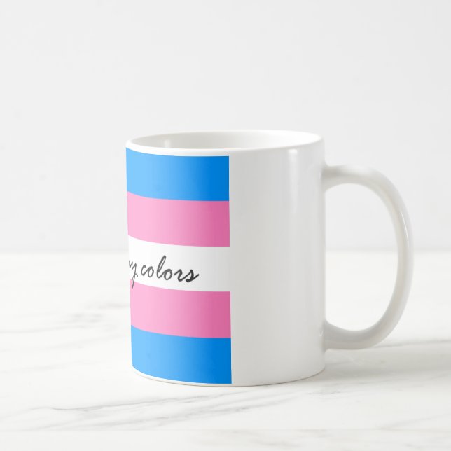 Caneca da bandeira do Transgender (Direita)