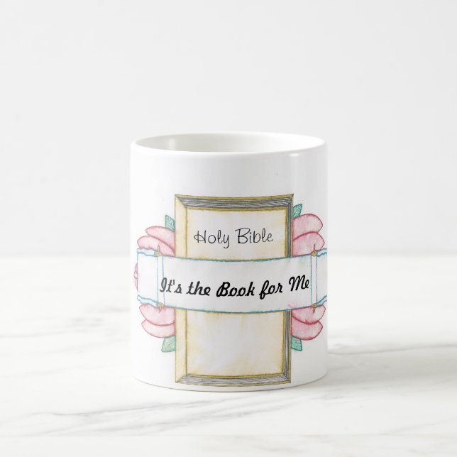 Caneca da bíblia e da flor (Centro)