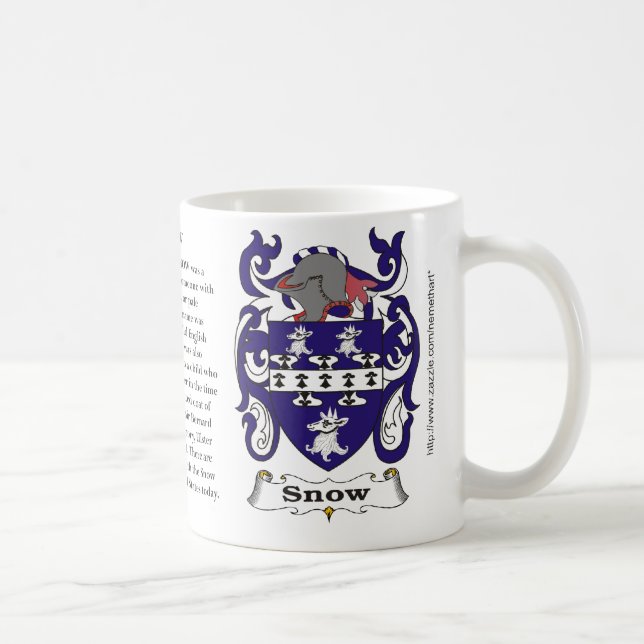 Caneca da brasão da família da neve (Direita)