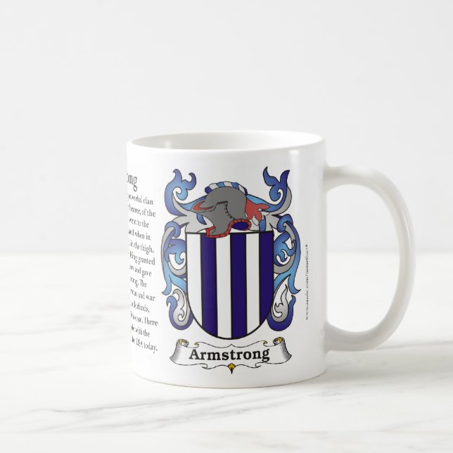 Caneca da brasão da família de Armstrong (Direita)