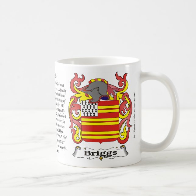 Caneca da brasão da família de Briggs (Direita)